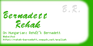 bernadett rehak business card